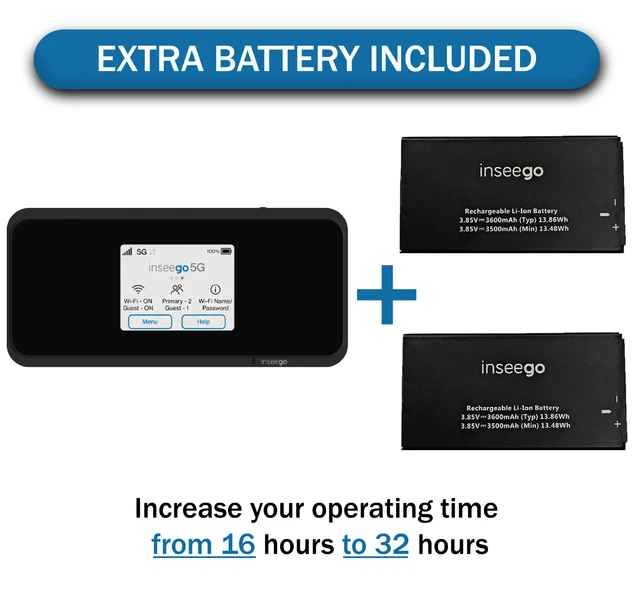 UNLOCKED INSEEGO M2000 5G MIFI WiFi6 Ultimate Hotspot TMOBILE 139.00