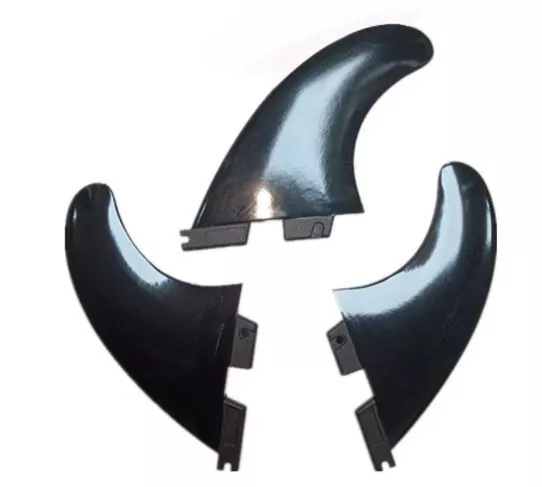 Surfboard Fins Black MF Medium, Genuine Aus Seller - "FCS2 Compatible Base"