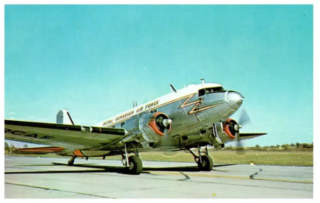 Royal Canadian Air Force Dakota Airplane Postcard
