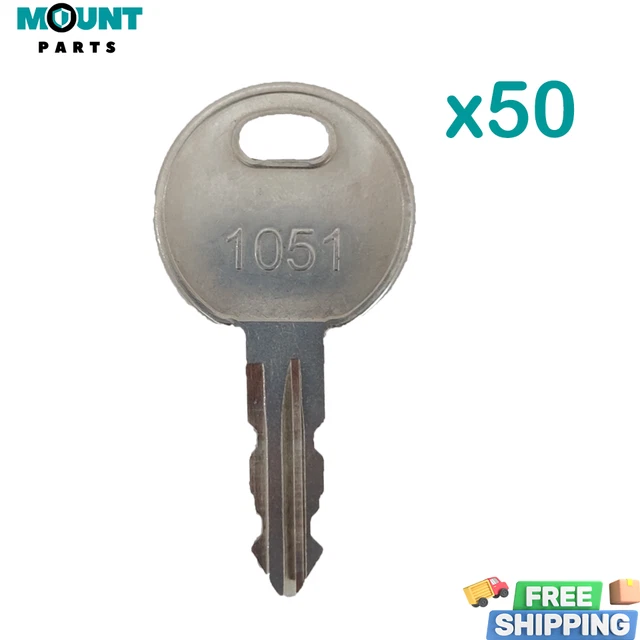50PCS For Thwaites Trimark Lucas Master Plant Dumper Key OEM T104634 1051 KS101