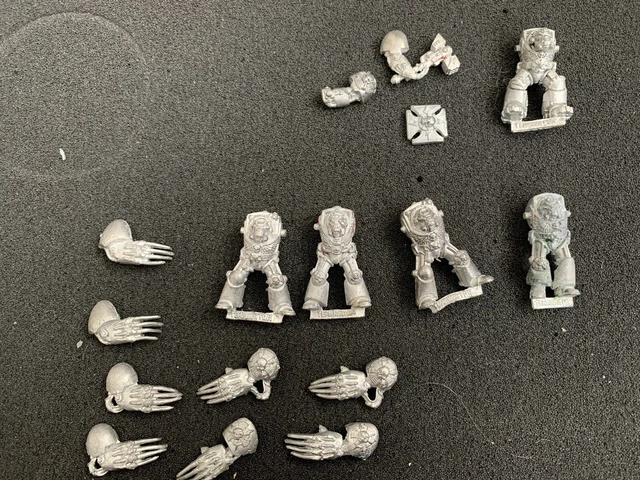 1) Games Workshop Warhammer 40k Space Marines Terminators Metal Vintage OOP