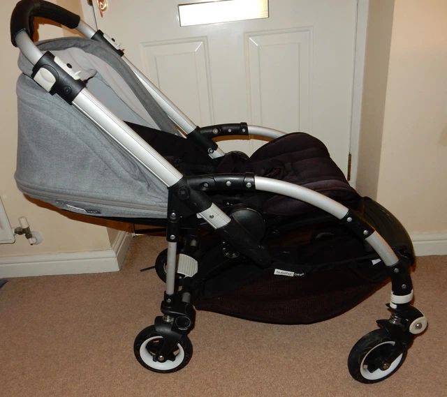 Bugaboo Bee5 Pushchair Stroller Pram Bee 5 Grey Melange dark maroon