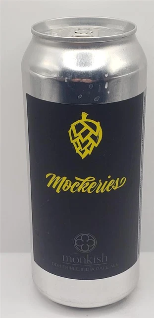 Craft Beer Can Monkish Brewing Company Mockeries DDH Triple India Pale Ale TIPA