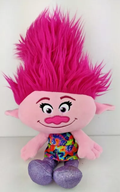 Poshpaws DreamWorks Trolls World Tour Poppy Plush, Cuddly Soft Toy, 12m+, VGC.