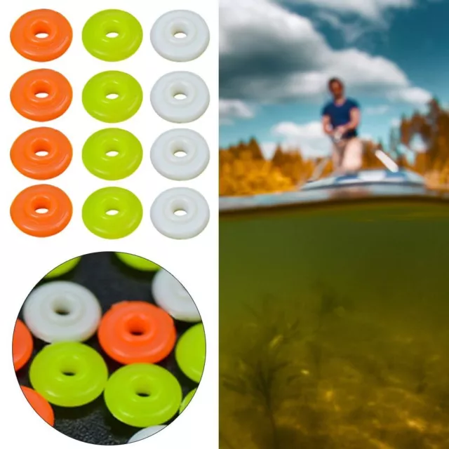 HOT PLASTIC FISHING Bead Glowing Balls Half Round Stopper Beads Stoppers  $12.54 - PicClick AU