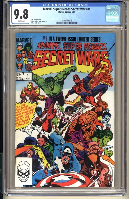 Marvel Super Heroes Secret Wars #1 CGC 9.8 WP NM/MT 1984 Spider-Man 1st Beyonder