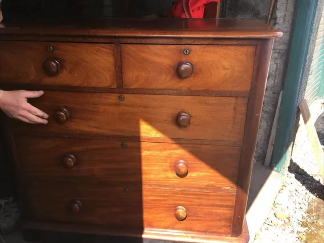 Victorian Edwardian Oak chest of drawers
