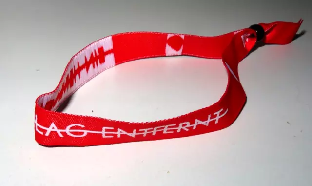 Original WINCENT WEISS Armband / Stoffarmband " EIN HERZSCHLAG ENTFERNT " NEU