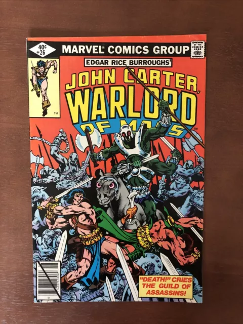 John Carter Warlord Of Mars #26 (1979) 7.5 VF Marvel Key Issue Bronze Age Comic