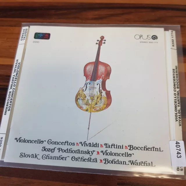 BOHDAN WARCHAL : Violincello Concertos - Vivaldi, Tartini etc    > VG+ (CD)