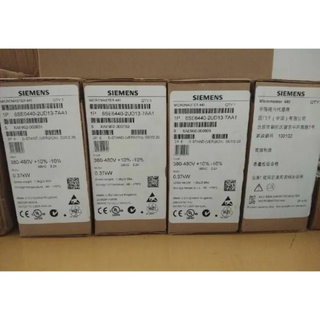 New Siemens 6SE6440-2UD13-7AA1 MICROMASTER440 without filter 6SE6 440-2UD13-7AA1