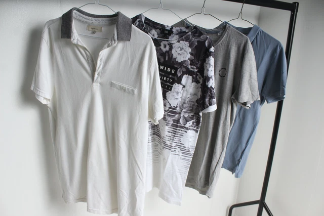 X4 River Island Jack & Jones T-shirt da uomo Joblot pacchetto - piccola (x-n8)