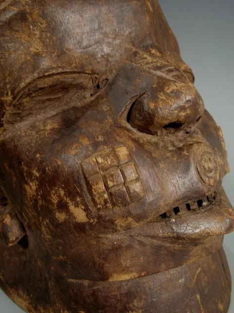 Africa Tanzania Mozambique Makonde Helmet Carved Wood Mask ca. 20th century 2