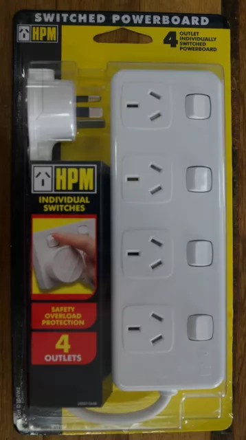 HPM 4 Outlet Switched Power Board Powerboard D104WE