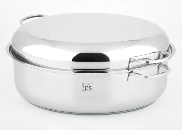 INDUKTION BRÄTER CS Trier 38x25 cm 9 L EDELSTAHL RAINE AUFLAUFFORM BRATPFANNE