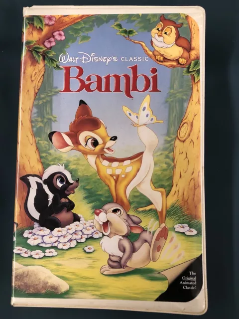 Disney Classic Bambi VHS 942 Black Diamond Edition Vintage Rare