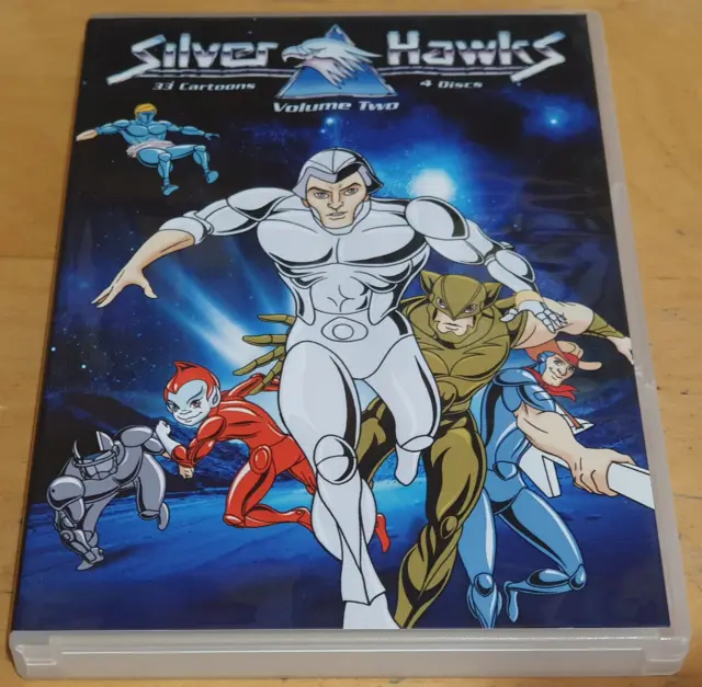 Silver Hawks Season 1 Volume 2 DVD Box Set 4-Disc Region 1 NTSC 33 Cartoons