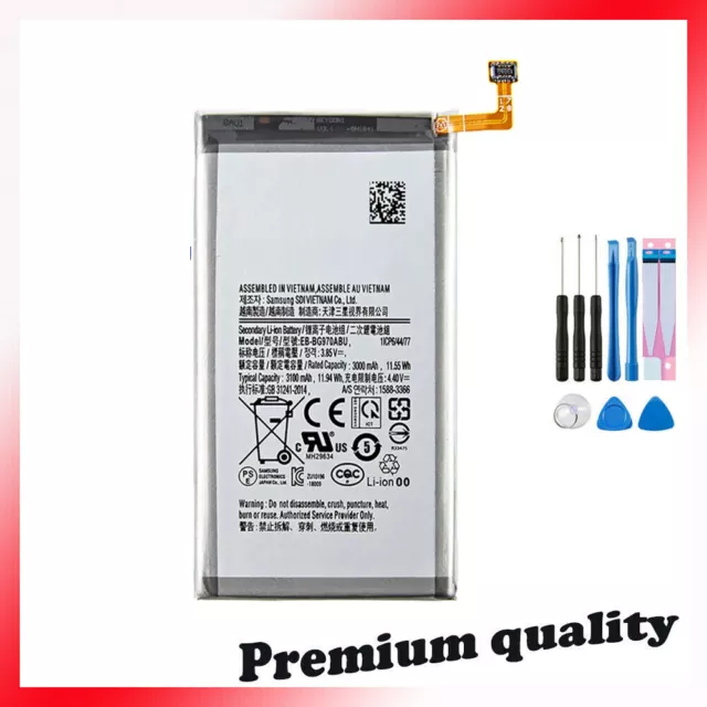 For Samsung Galaxy S10e EB-BG970ABU Replacement Internal Battery 3100mAh + Tools