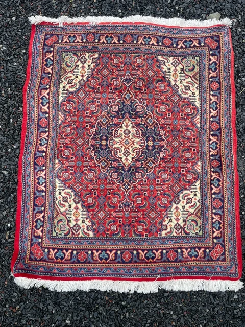 Tapis oriental noué main rouge et bleue (H) | Australia