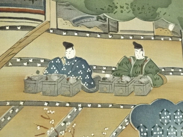 6523713: Japanese Kimono / Antique Mens Haori / Tsumugi / People In The Past & D