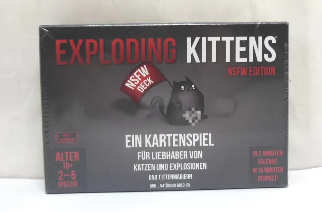Exploding Kittens NSFW Edition Asmodee Kartenspiel Erwachsenspiel ab 18+ Jahren
