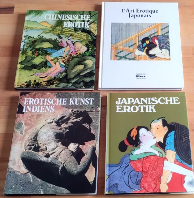 Buch-Konvolut 2++4 Bände EROTIK UND KUNST in Asien++Indien China Japan