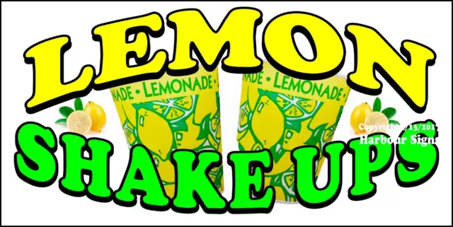 (CHOOSE YOUR SIZE) Lemon Shake Ups DECAL Concession Food Truck Vinyl Sticker