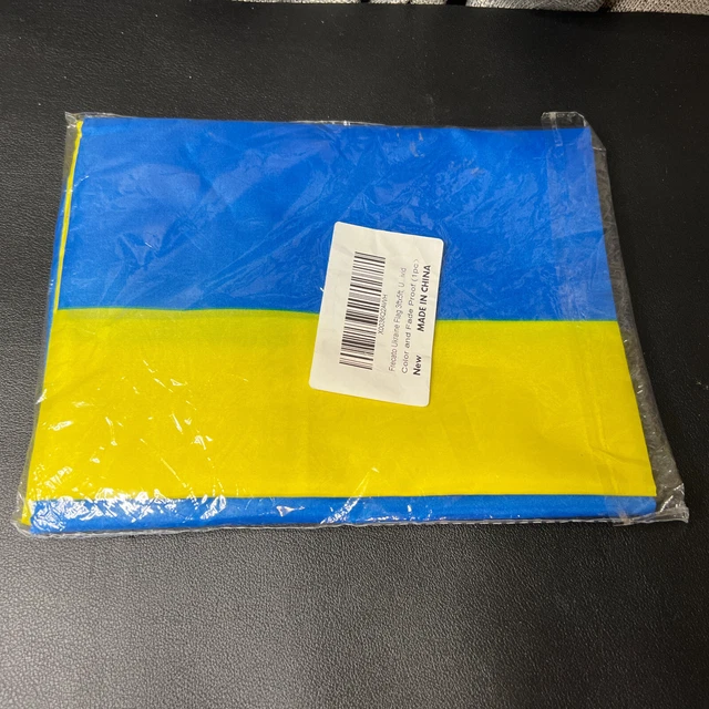 Flag of Ukraine Nation Country Garden Flag 3"x 5" Grommets Hanging Blue Yellow