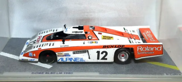 Bizarre 1:43 Dome RL80 Hayashi Racing 24h Le Mans 1980 #12 B.Evans-C.Craft