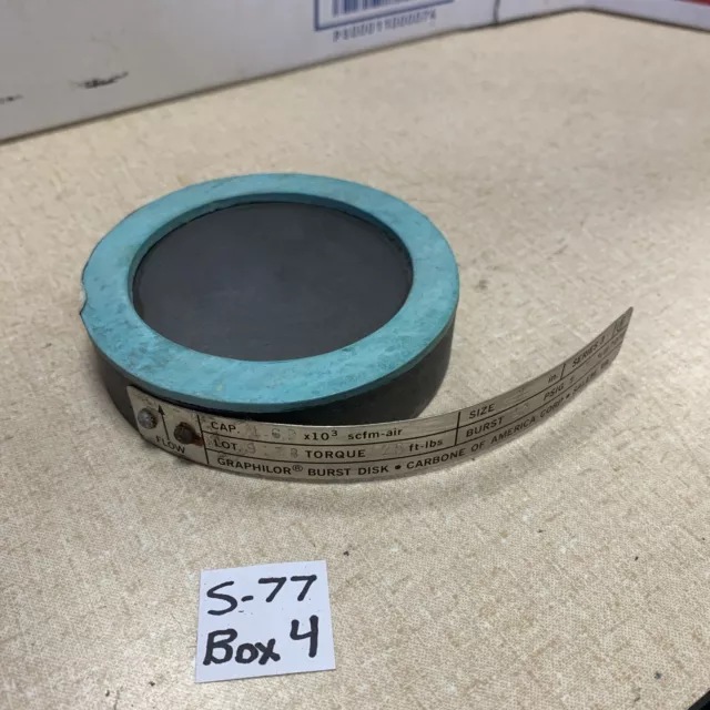 CARBONE GRAPHILOR BURST DISK 2 INCH, SERIES 3, 15 PSIG New
