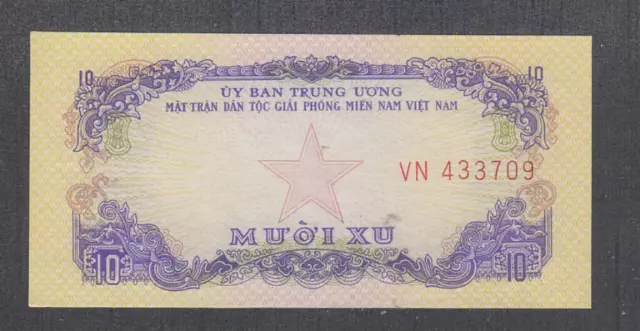 Vietnam South 10 Xu Note P-R1 ND 1963  UNC