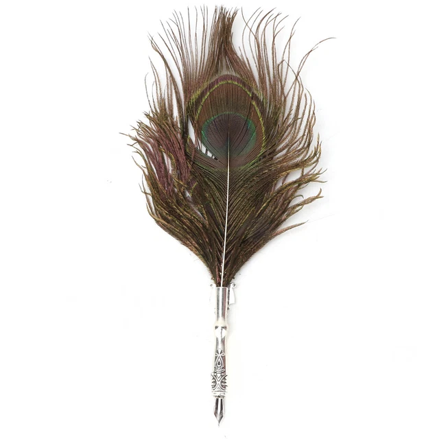 CLASSICAL VINTAGE FEATHER Fountain Pen Calligraphy Quill Dip Pen ...