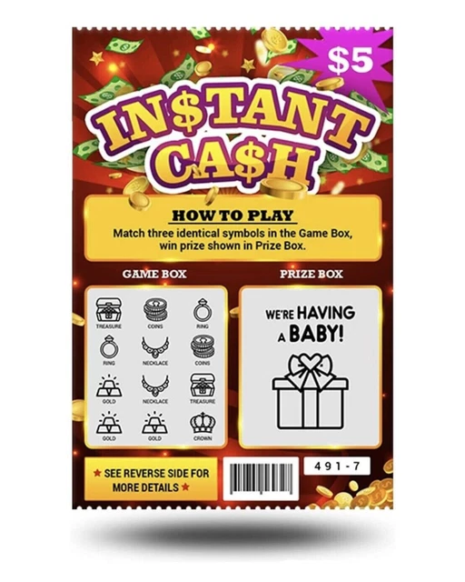 Pregnancy Announcement Lottery Scratcher Tickets Large 4x6", Surprise Reveal!