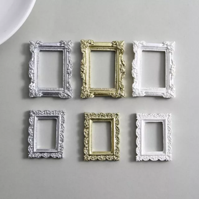 Mini Picture Frame Resin Fine Workmanship Small Size Miniature Photo Frames