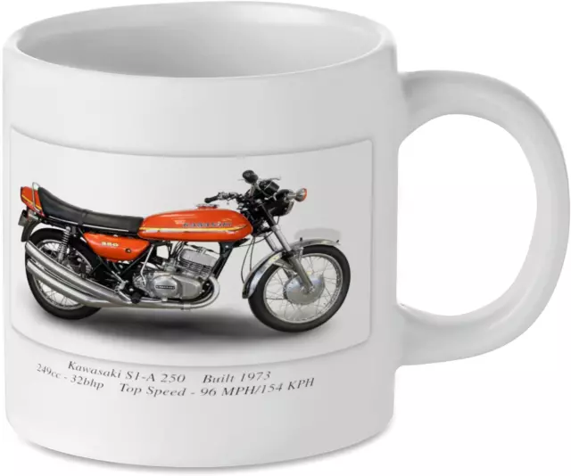 Kawasaki S1-A 250 Motorcycle Motorbike Tea Coffee Mug Biker Gift Printed UK