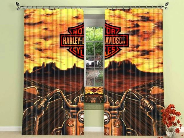 harley davidson curtains