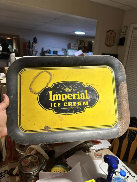 Vintage Imperial Ice Cream Tray Ice Cream Serving Tray