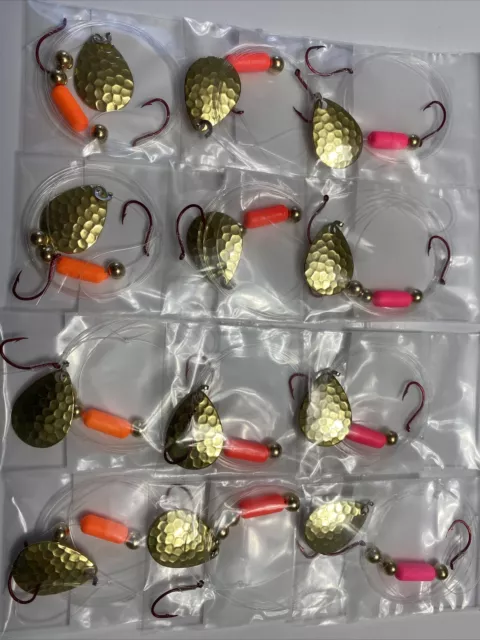 12 Spinner Floater Rigs Leech Minnow Crawler Harness Walleye, Colorado Blades