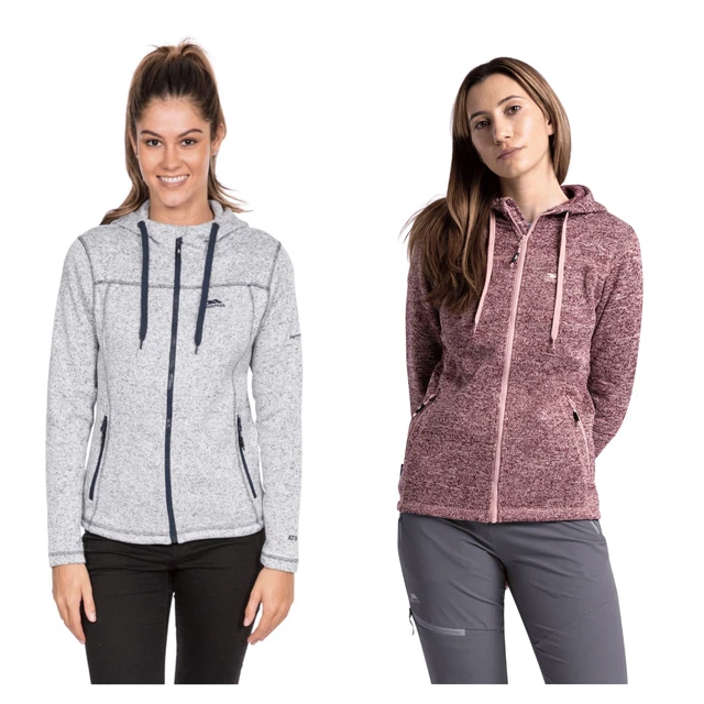 Polaire Trespass Tister femme 100% polyester col demi-zip rose