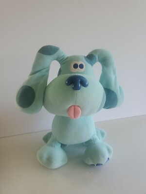 blue stuffed puppy