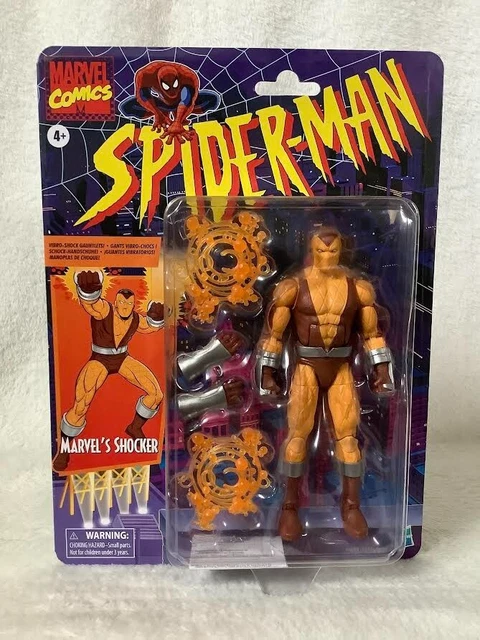 Hasbro Marvel Legends Retro Spider-Man Shocker 6" Action Figure