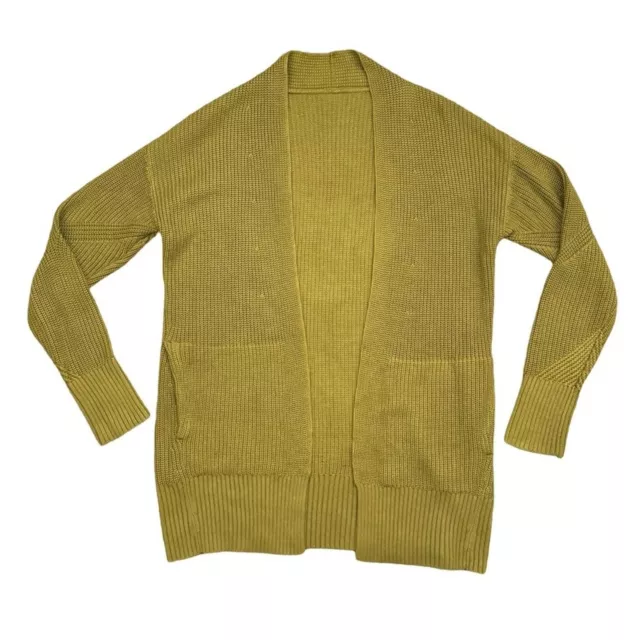 Lululemon Cashlu Sweater Wrap in Auric Gold Size Small Cashmere Knit Cardigan