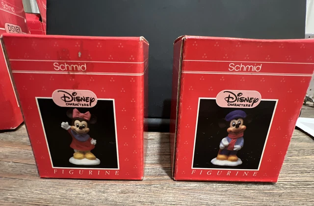 Disney Characters Schmid Figurines A Christmas Story Minnie Cratchit Mortie Tim