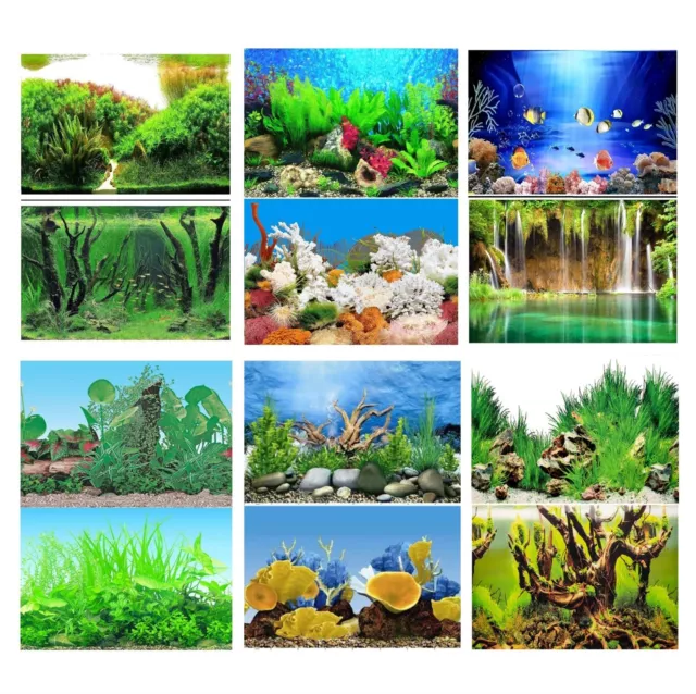 Aquarium Fish Tank Background Backdrop Poster - 2 to 10 FT Length 50cm High