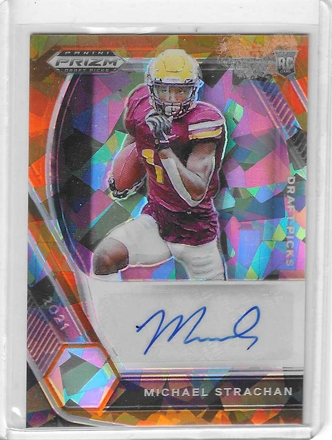 2021 Panini Prizm Draft Michael Strachan Prizm Rookie Autograph
