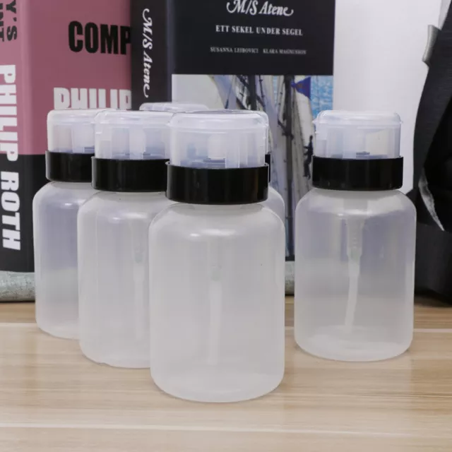 6 piezas Botella de bombeo cosmético Botellas de bomba Suprimir Manicura