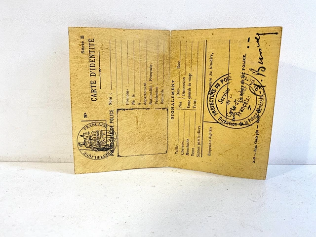 ANCIENNE CARTE D’IDENTITÉ République Française Vierge ou repro ? époque