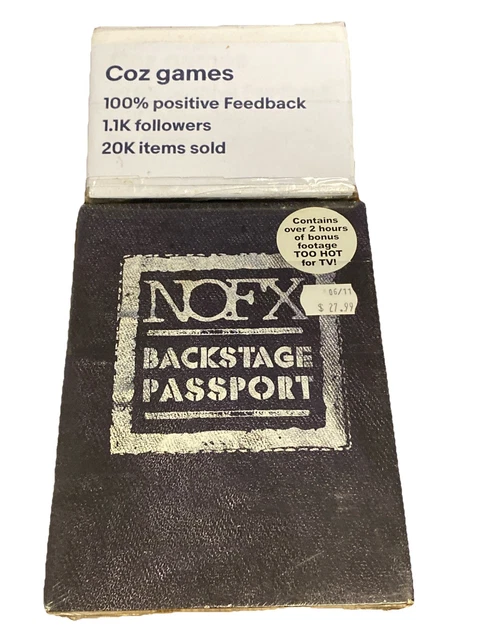 NOFX DVD BACKSTAGE Passport $13.95 - PicClick AU