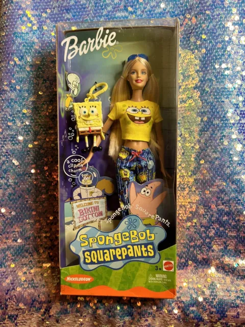 Barbie Loves SpongeBob SquarePants New NRFB 2003 Doll B2993