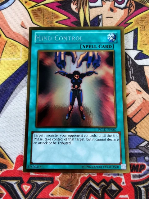 Yu-Gi-Oh! Mind Control Karte (PGLD-EN067) - Premium Gold 1st Edition Gold Rare Sammelkarte